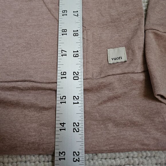 Vuori Halo Performance Hoodie Dogwood Heather Pink Medium M Faint Mark See Photo - Picture 8 of 9